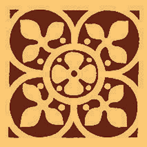 Glazed Textured Encaustic Tiles 108x108 GT4008