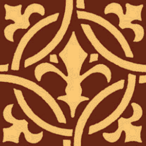 Glazed Textured Encaustic Tiles 108x108 GT4010