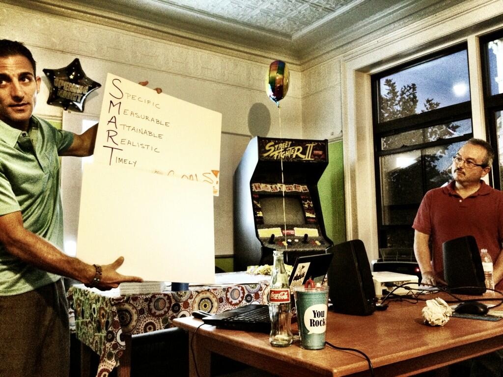 Photo captured at the Alpha Loft in Downtown Portsmouth during a #UROCKtalk in 2013. I was co-presenting with a former teammate in the advertising field, who I call the Guru of Twitter and good friend, Mr. Don Perkins.