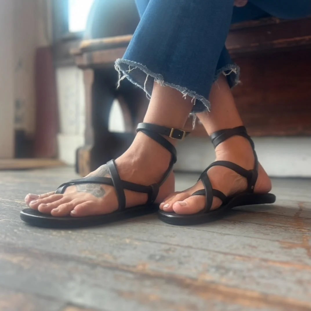 MAUCL&Egrave;RE Leather is now open every day from 10 to 4. 

Summer = sandal season. 

All our sandals are made from a tracing of your feet. 

Come get your very own custom pair today! 

#mauclereleather #provincetown #leathersandals #customleather 