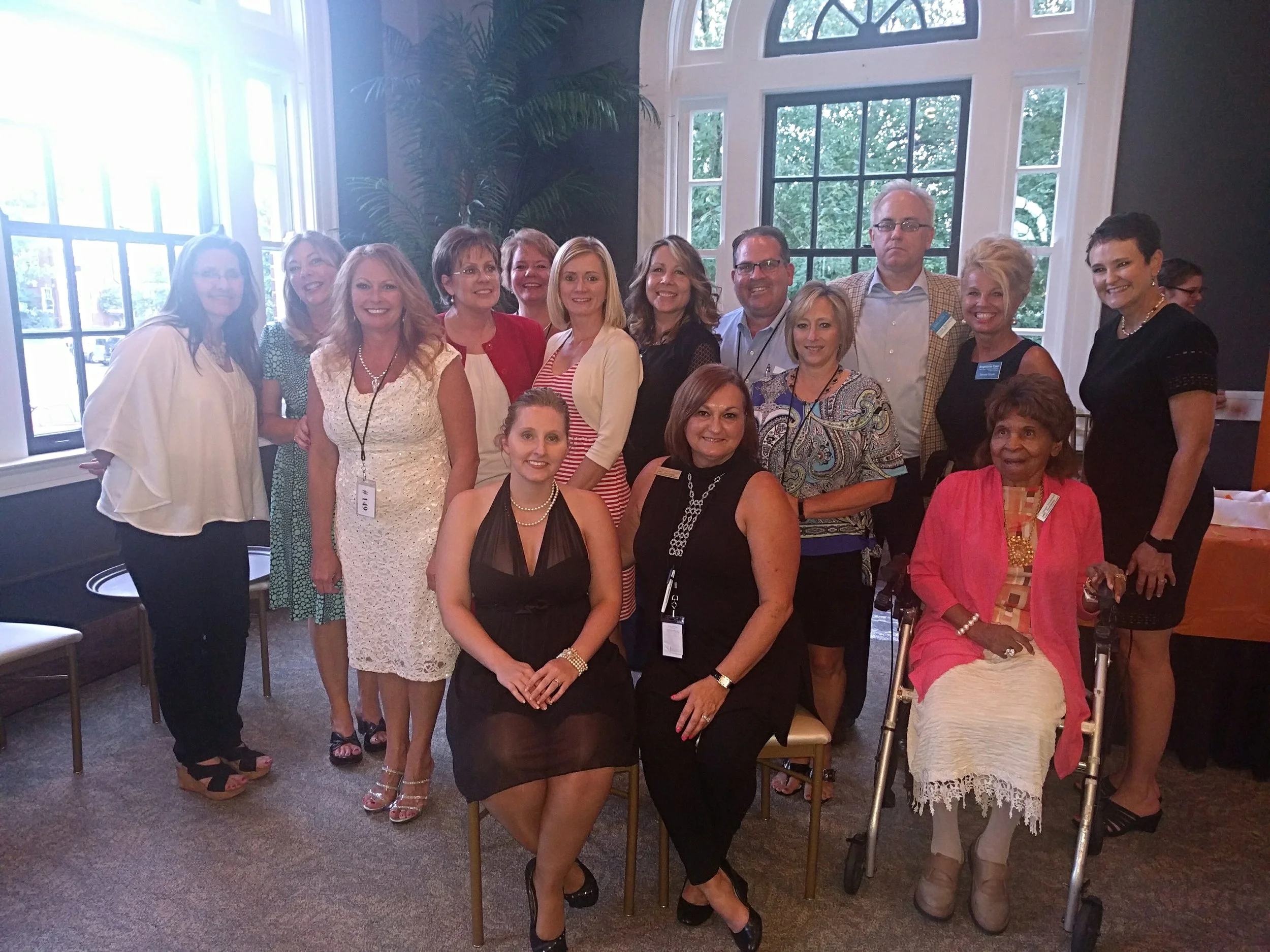 Pictured Left to Right. Starting with back row. Pam Jeseo (2015 Board Member), Carrie Orman (Executive Director), Tara Waters, Carolyn Franklin, Amy Walter, Valerie Goss, Yvonne Adkins (Board President) Mike Brown (Finance Director), Susan Lawson (Vice President), John Dotson, Teresa Doyle, Leah Phillips-Black, Pictured Left to Right. Starting front row. Alisha Duvall (Charitable Gaming Director), Malana Eckert-CoutyGinger Drummond