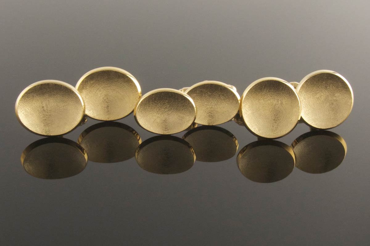 Gold plated silver cufflinks
