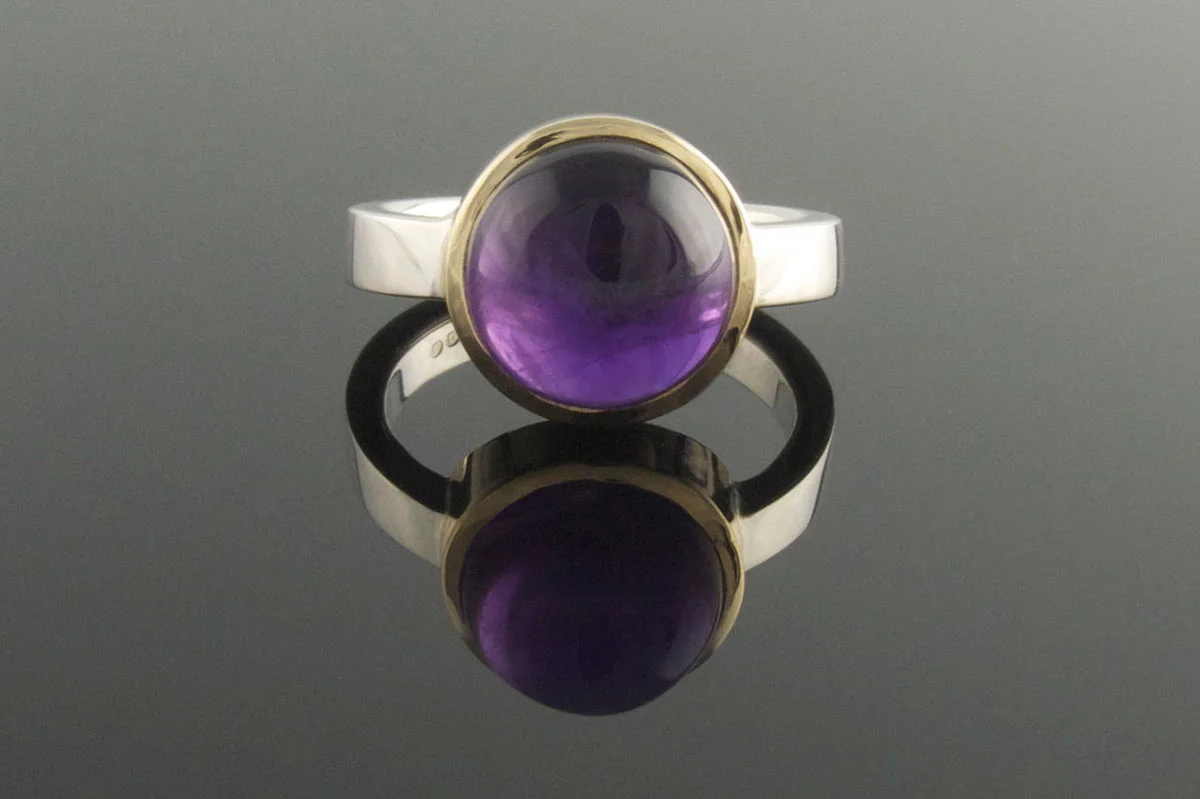 Amethyst dress ring