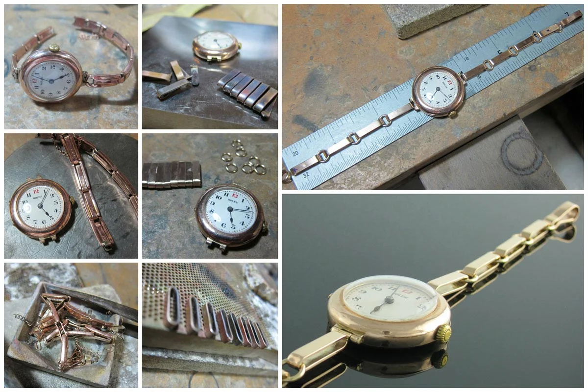 Rolex watch strap remodel
