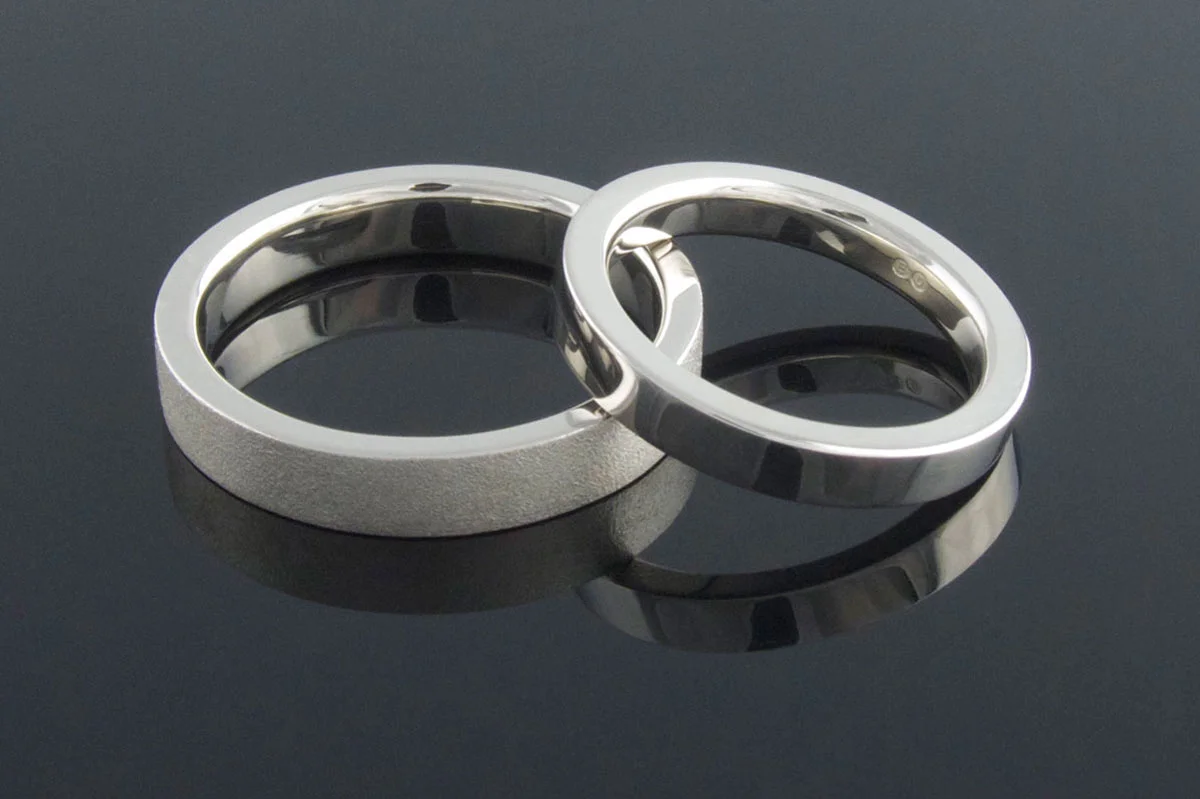 Palladium wedding bands