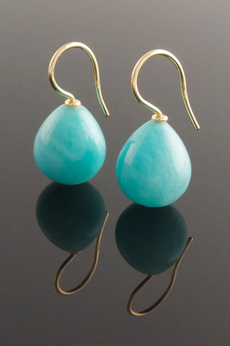 Amazonite drop earrings
