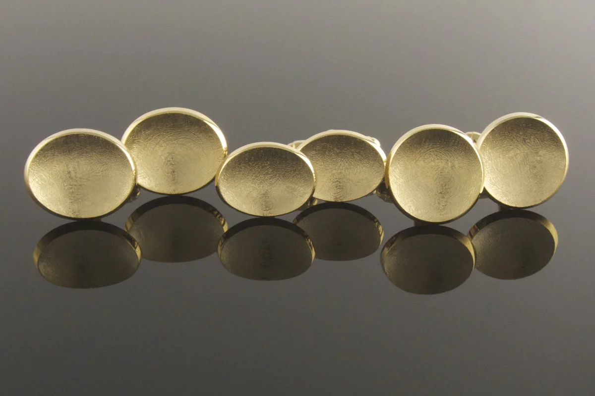 Gold plated silver cufflinks