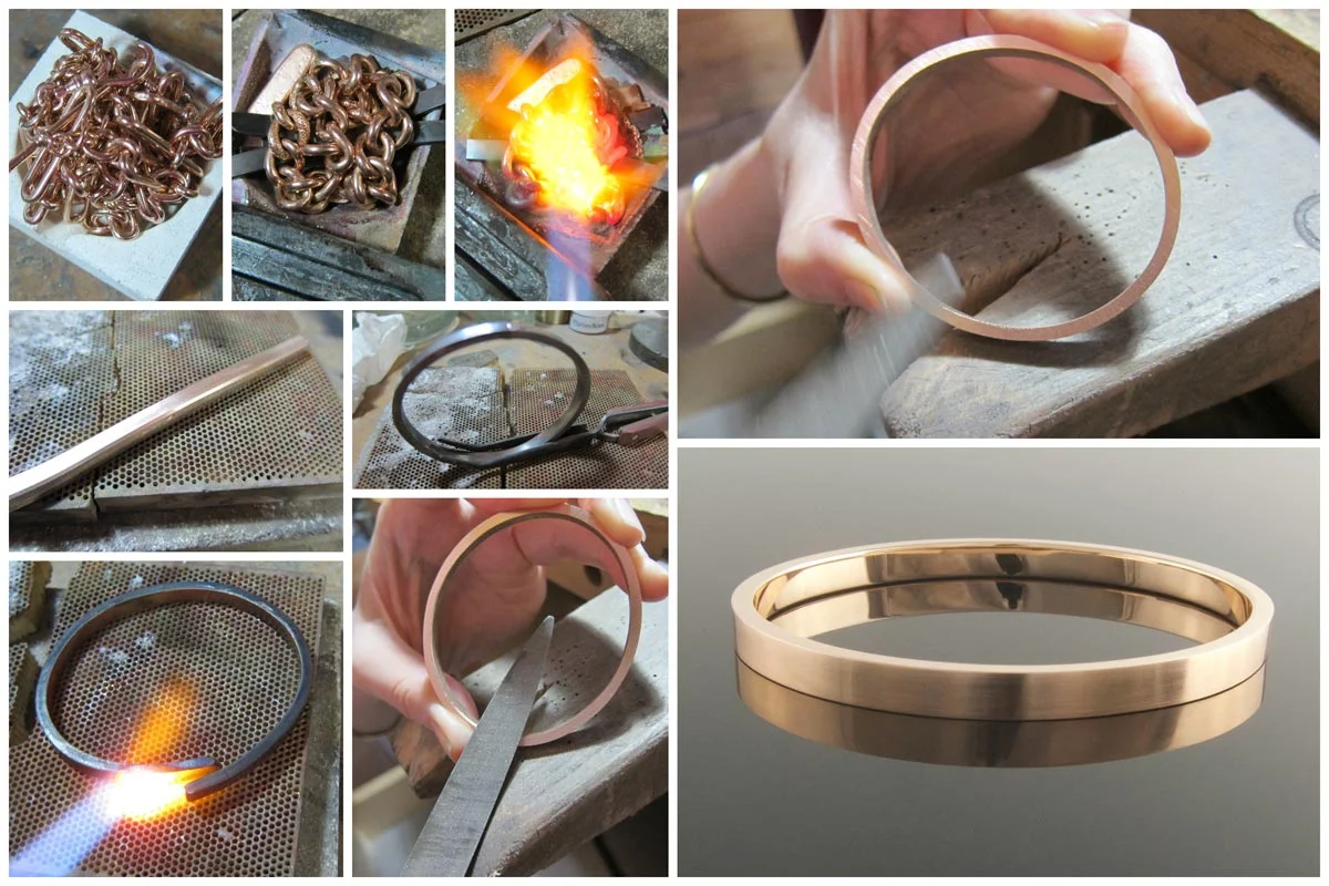 Rose gold bangle