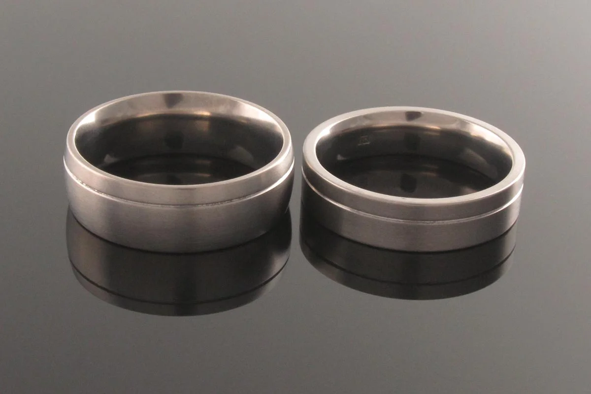 Titanium wedding bands