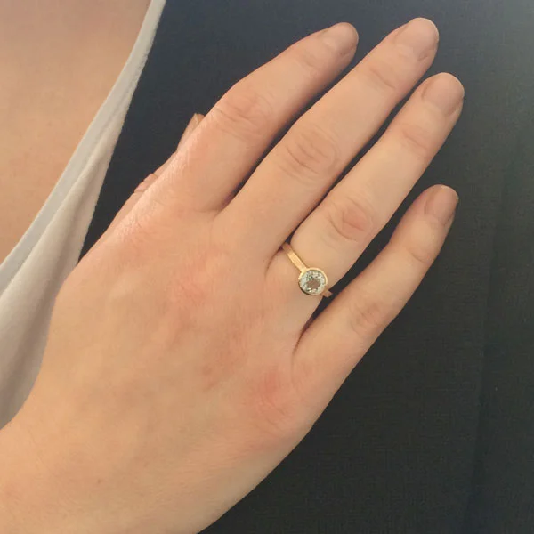 gold dress with jacket Antique Aquamarine Oval Dress Ring – 23carat