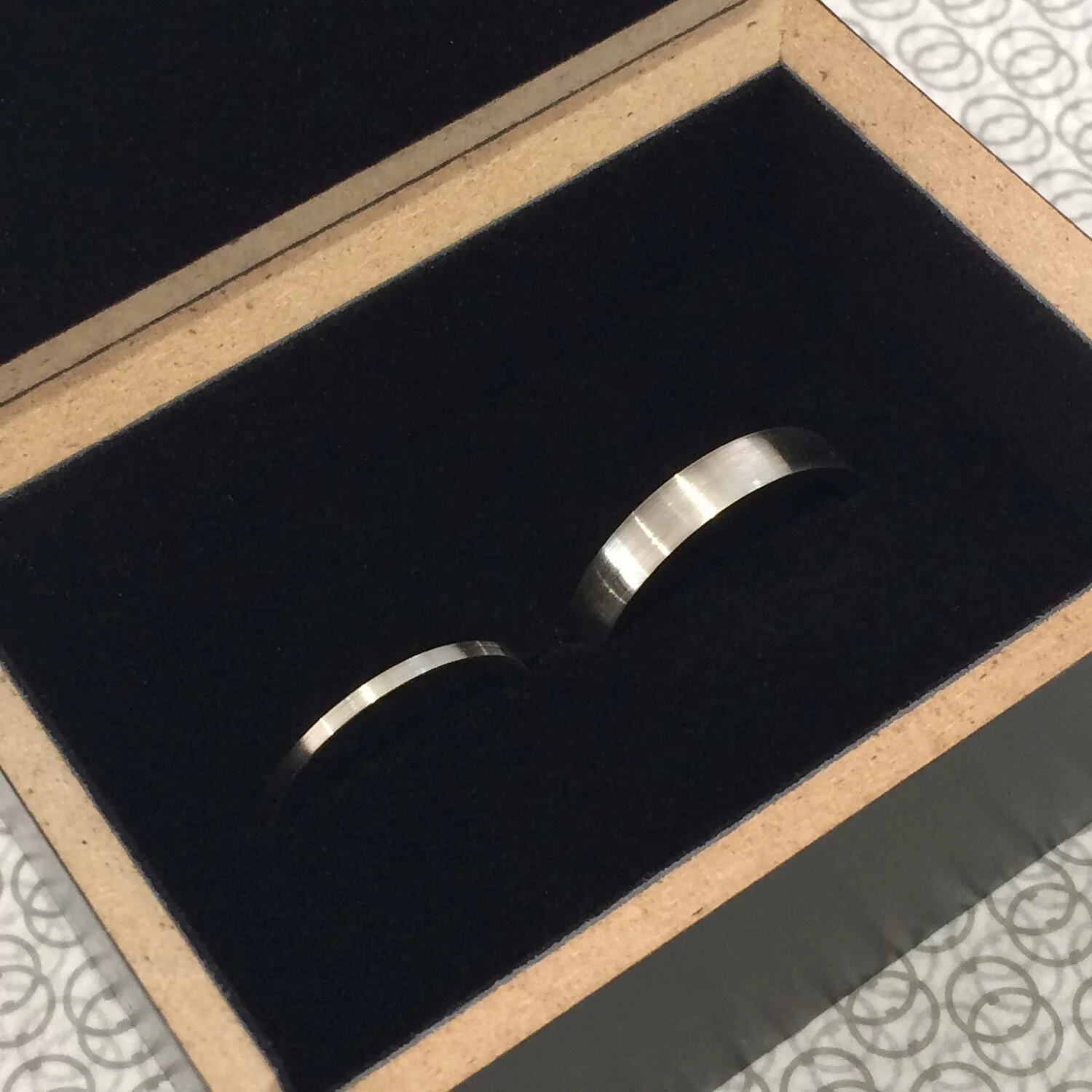 Platinum wedding bands on the double