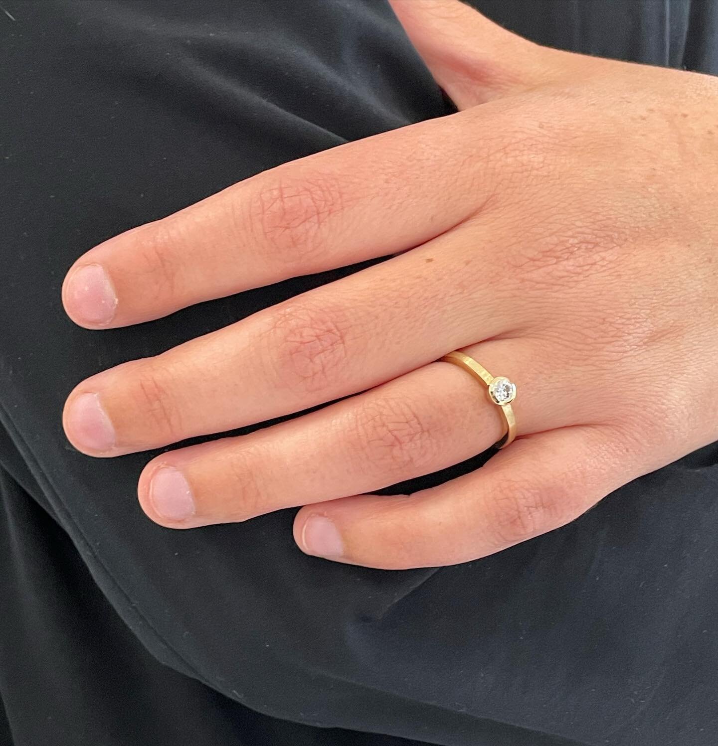 Surprise engagement ring

Terry came to me back in December to commission an engagement ring for his girlfriend&hellip;.. and she said yes! That was New Year&rsquo;s Eve, but with one thing and another it was Last Friday before they could get to Dubl