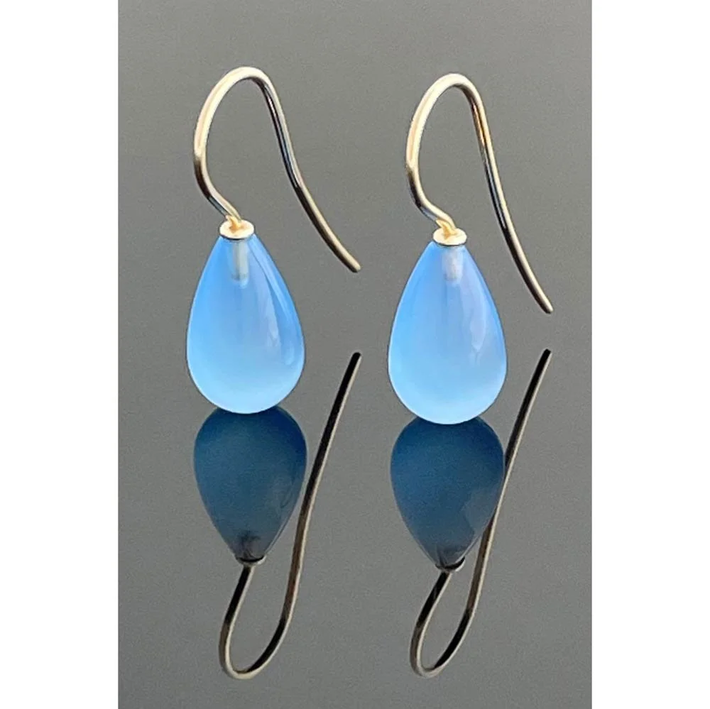 blue earrings drop