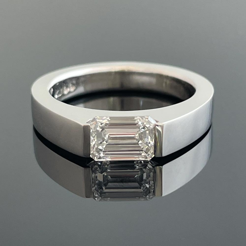 1.15 Carat Side Stone Ring PR1065 - Made in Dublin, Ireland
