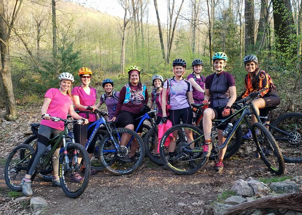 Want to learn how to ride the rocks and over logs? Check out our women's beginner mountain bike ride. Aug 12 - Pine Grove Mtn Aug 19 - Tussey, meet at the Galbraith lot Aug 26 - LAST RIDE of 2019- Tussey, meet at the Galbraith lot Please try to arrive 15 minutes early to allow for time to look at your bike and adjust your tire pressure. Bring water and and well maintained bike with at least front suspension . If you don't have front suspension please consider getting a demo bike from the shop.