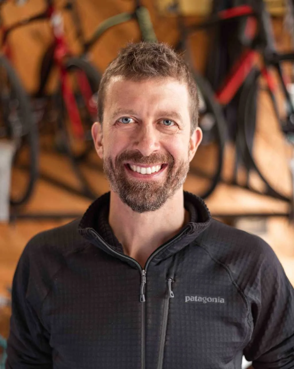Erik Hometown: Rural Valley, PA Experience: Has owned the shop since 2005 and has been a competitive cyclist triathlete and runner since 1989. Favorite Bike: The Cannondale Slate What do you do when you are not on the bike? Loves to run, build things in his workshop, and playing with his dog.