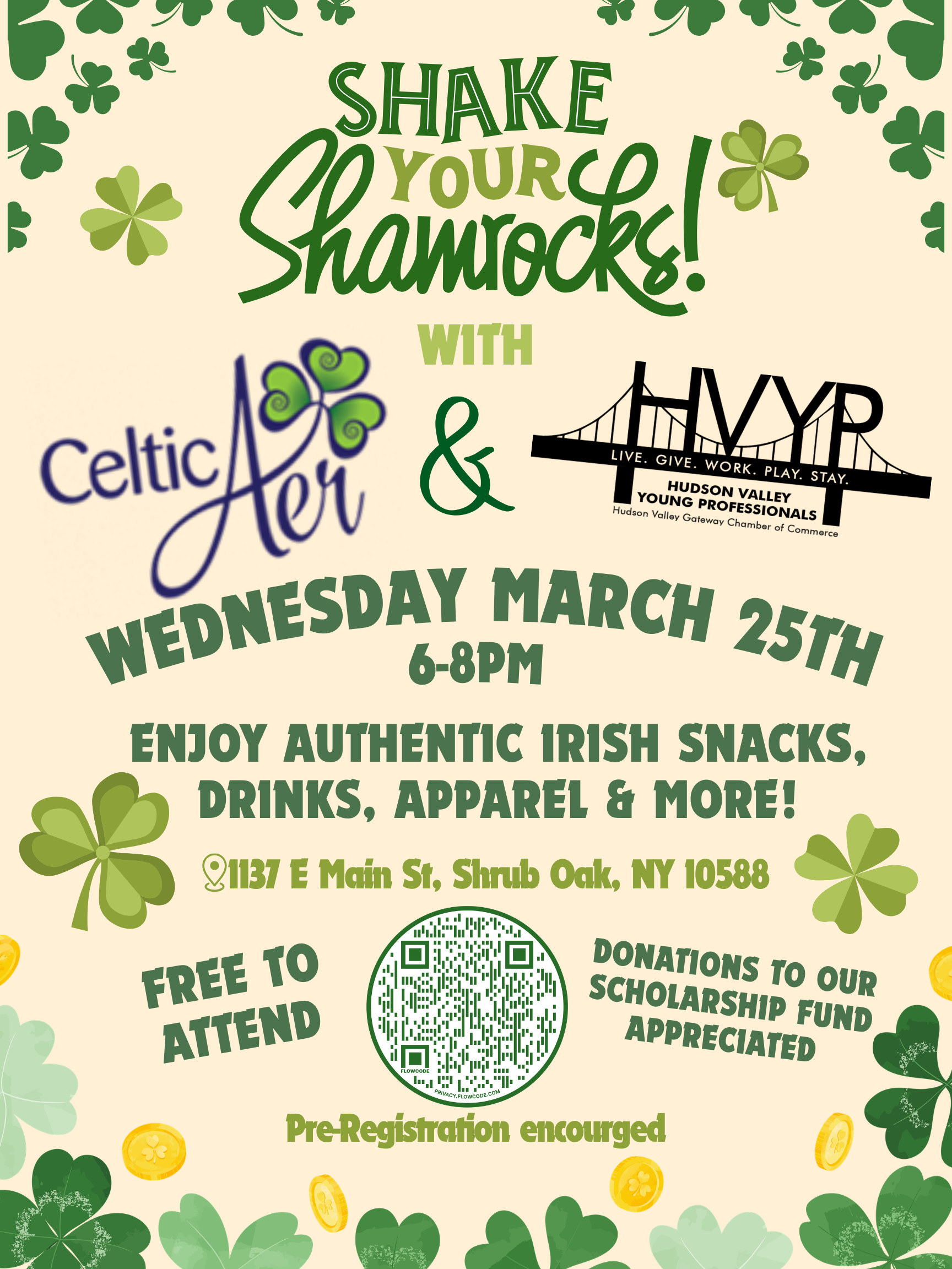 Shake Your Shamrocks March Event!