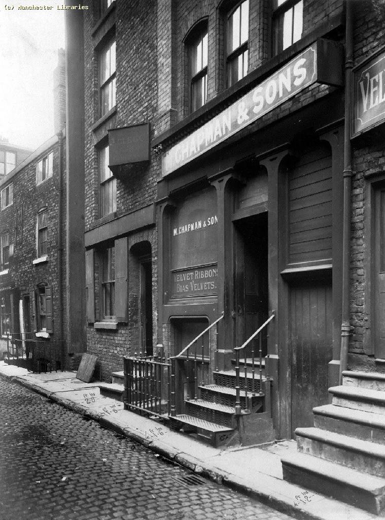 That same building, 1918. M Chapman and Sons - velvet specialist