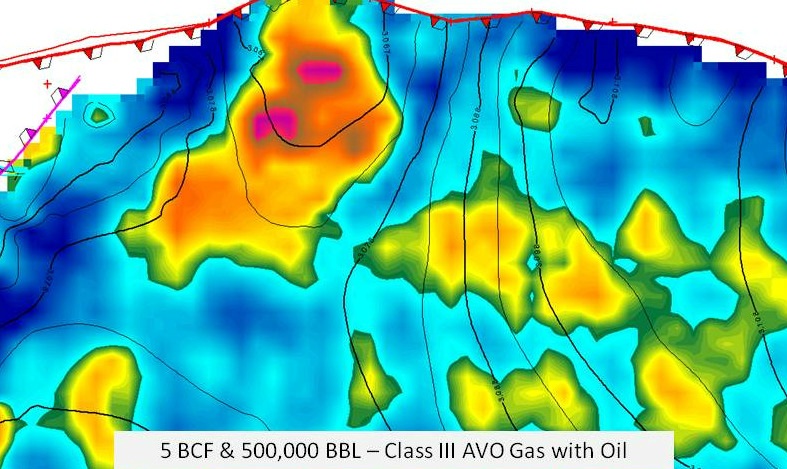 5 BCF & 500,000 BBL - Class III AVO Gas with Oil