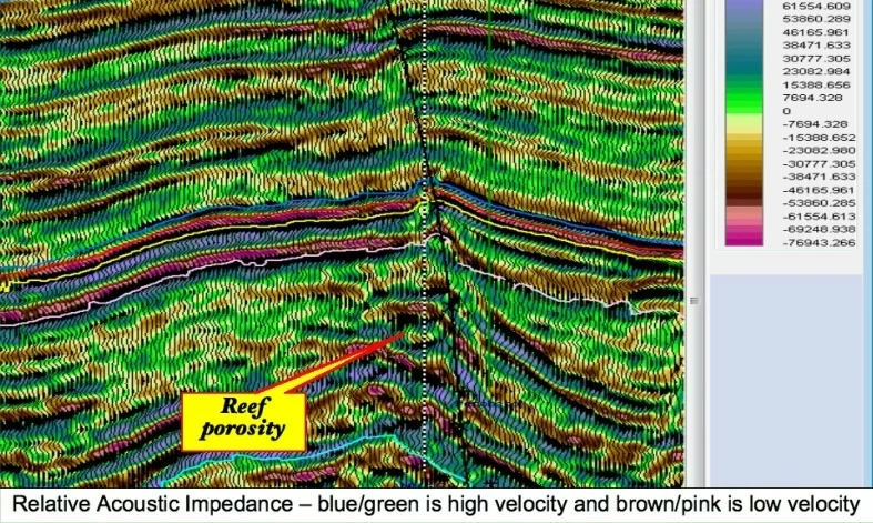 Relative Acoustic Impedance - Reef Porosity