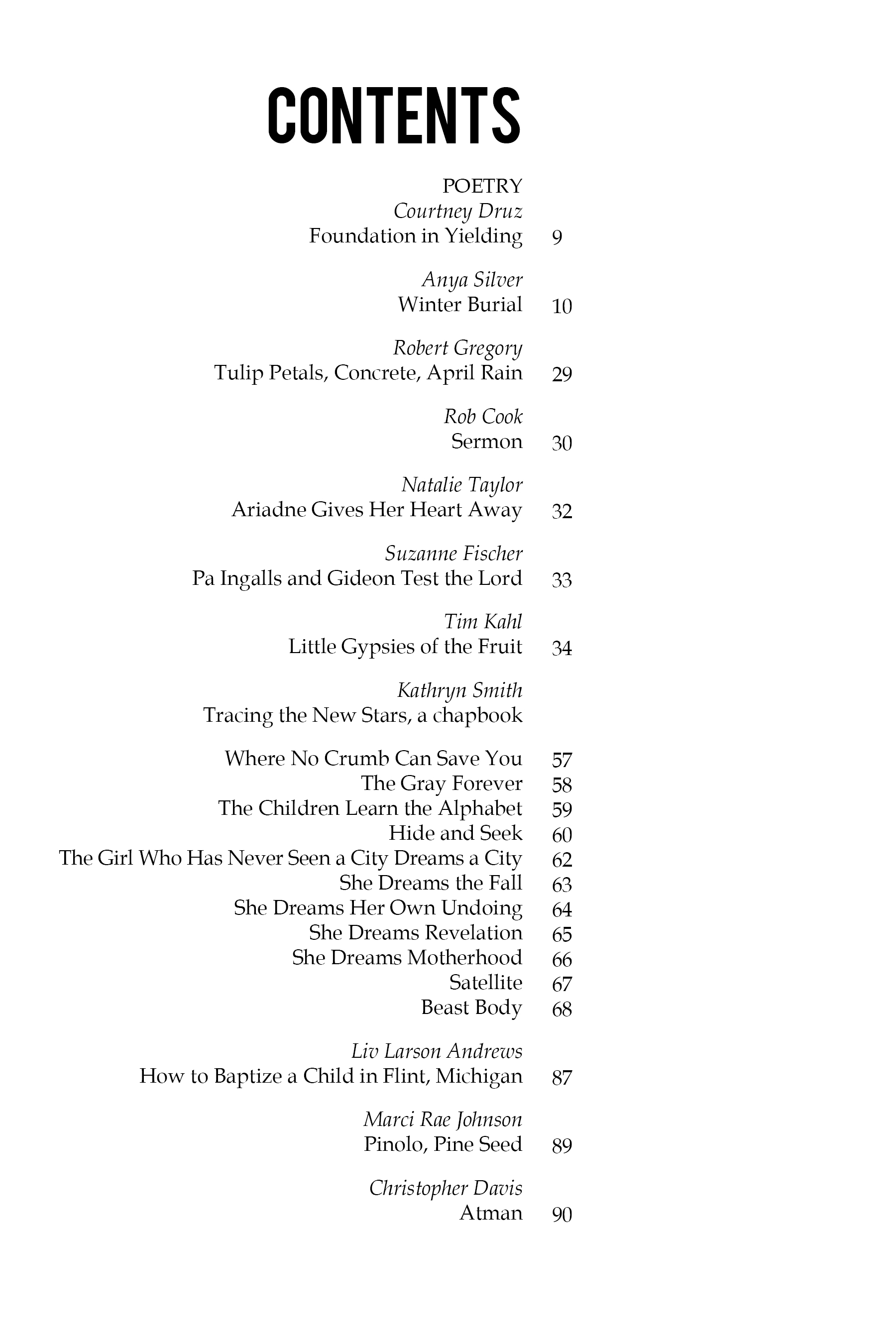 Rock & Sling 11.1 Table of Contents