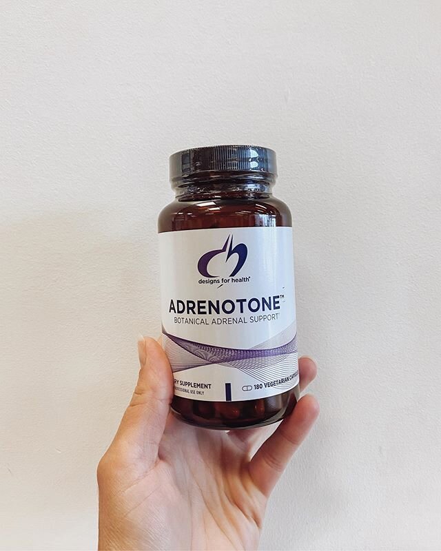 ✨PRODUCT SPOTLIGHT: Adrenotone✨⠀
⠀
Suffering from the effects of stress? Feeling fatigued and burned out? Need some extra stress support? It may be because your adrenals are working hard to balance intrinsic and extrinsic stress, which can alter cort