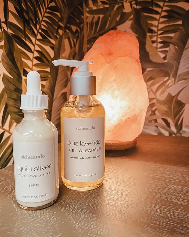 🌺SUMMER SKINCARE SALE!🌴⠀
⠀
A couple skincare goodies ideal for these summer months! Liquid Silver contains ingredients with naturally occurring SPF and silk and seaweed proteins that keep skin looking fresh and glowy!✨ The Blue Lavender gel cleanse