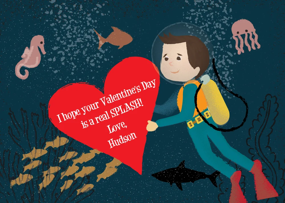 Underwater valentine
