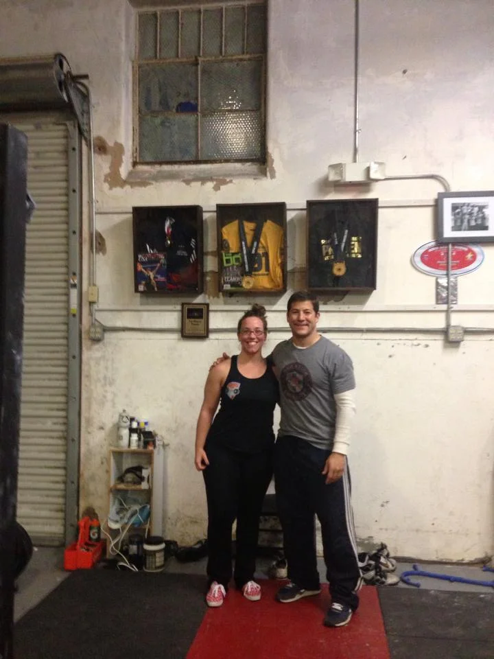 Coach Sheppard with Matt after an internship at his facility within Red Stick CrossFit in Baton Rouge in early 2014