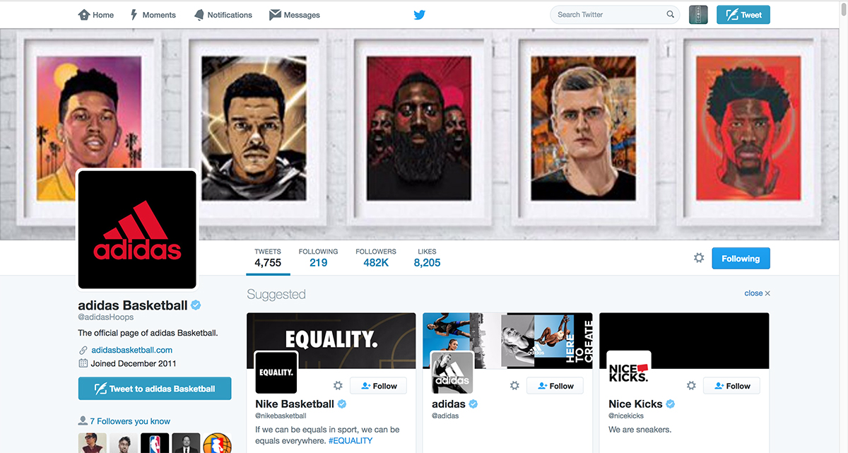 Adidas Twitter Takeover