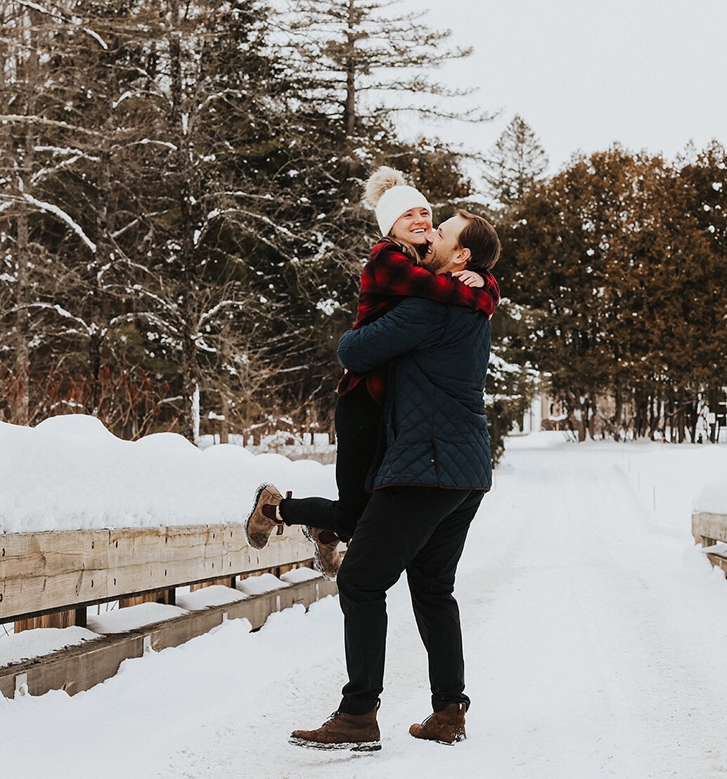 Trekked through the snow with these two cuties the other day. ❤️