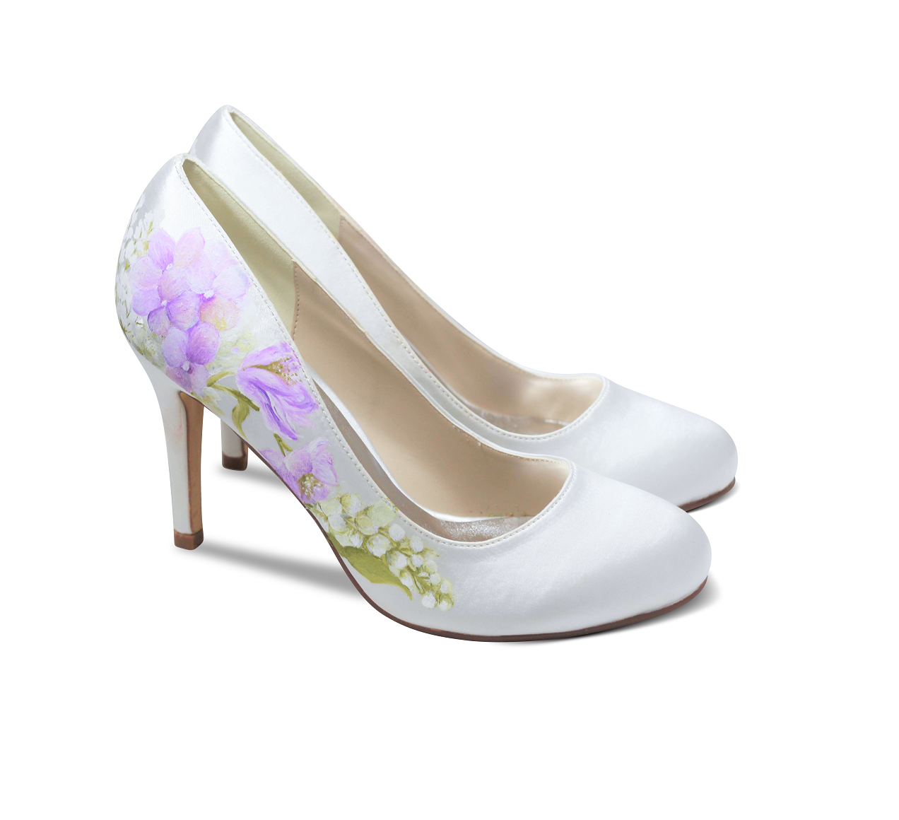 lilac bridesmaid shoes
