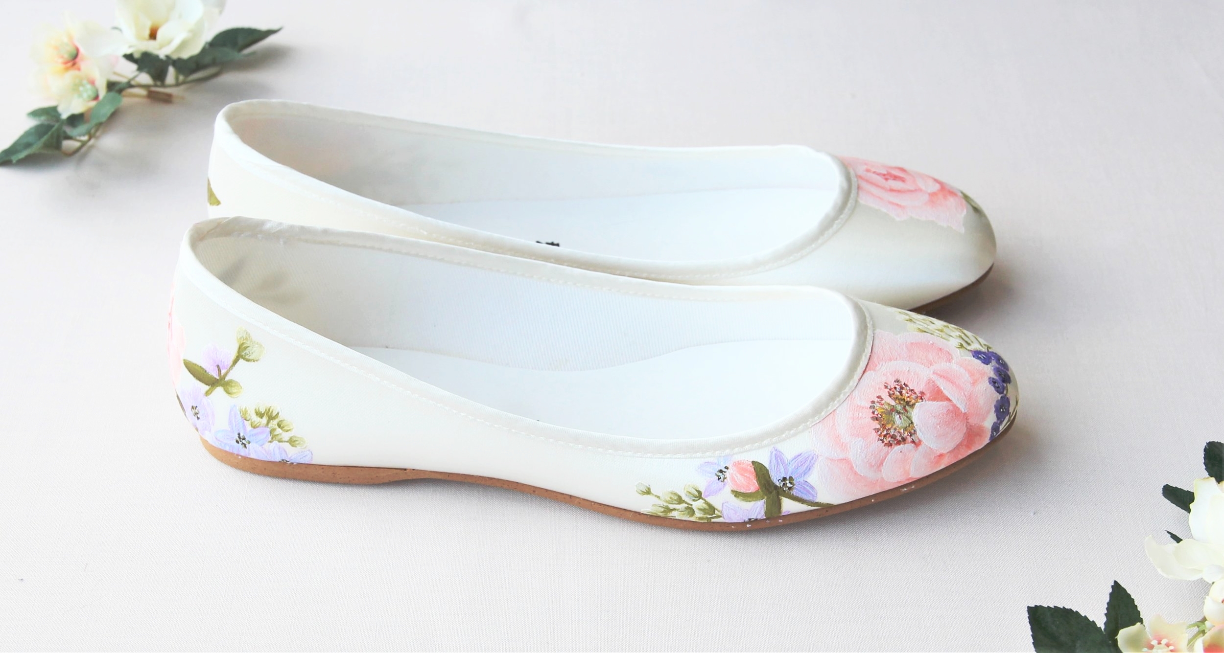 ivory ballerina shoes