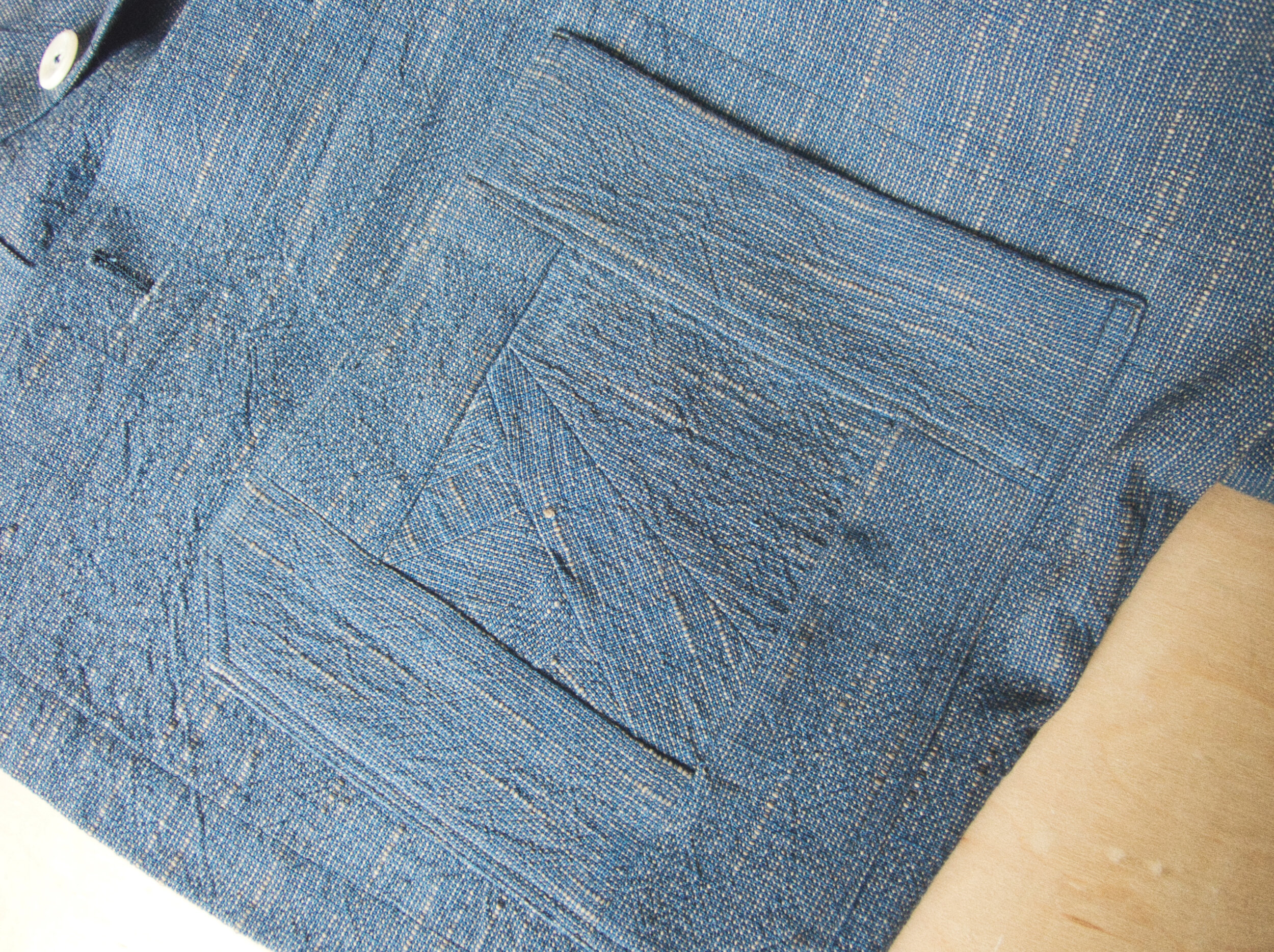 Fushi Marbled Chore coat quilted pocket 1.jpeg