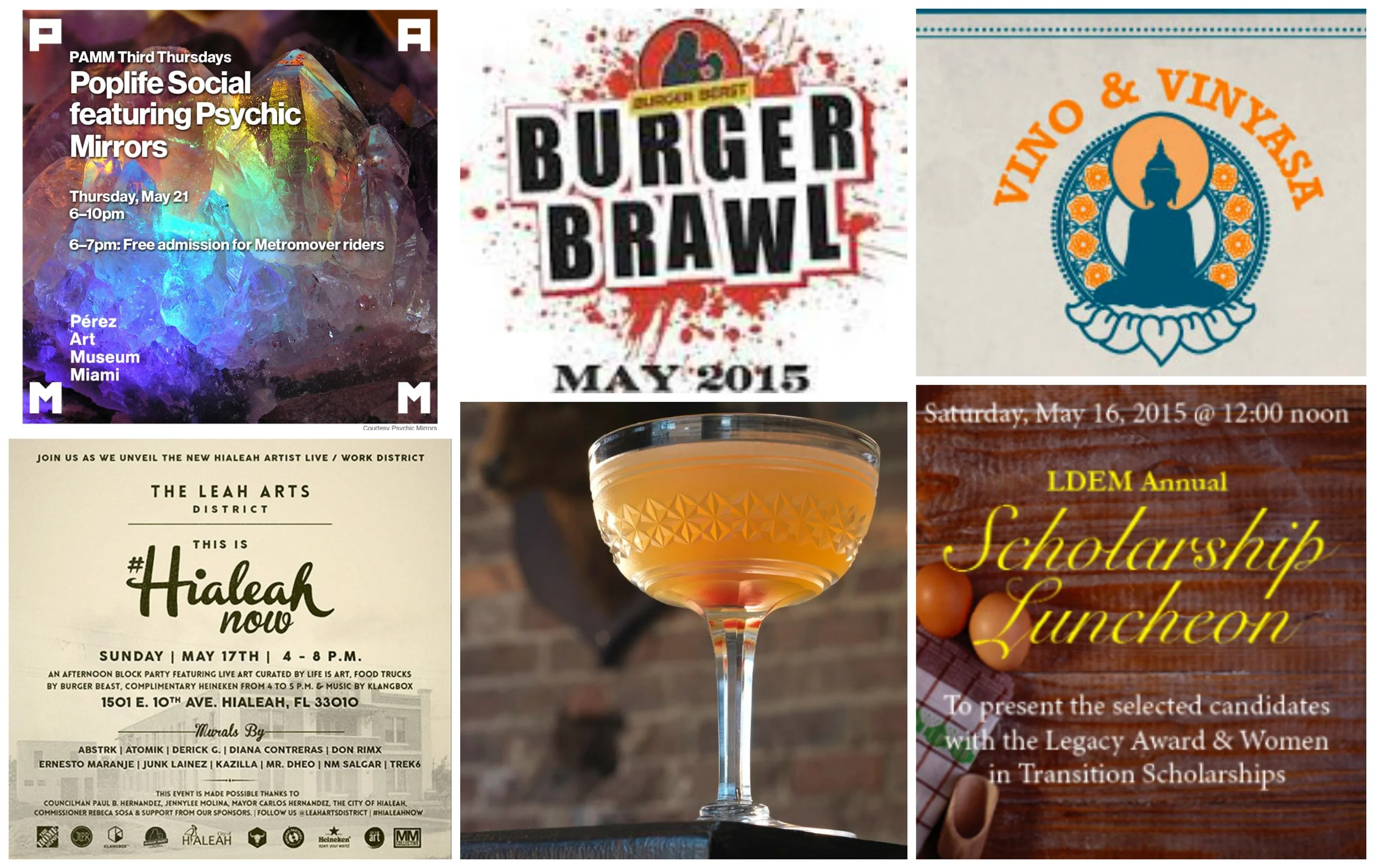 Weekly Nibble: Burger Brawl, Les Dames, Vino & Vinyasa, Poplife @PAMM, Oyster Battle 