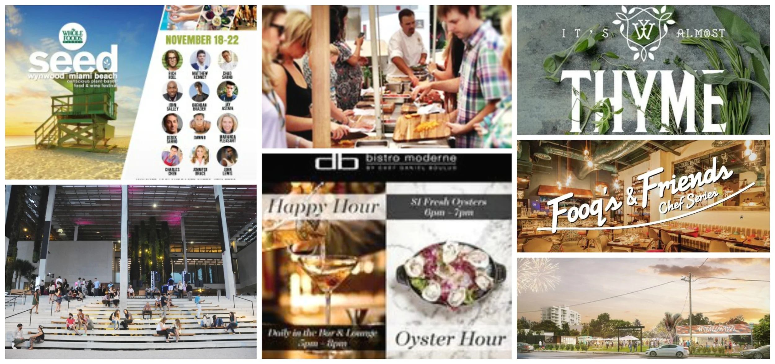 WeeklyNibble: SEED, Poplife @PAMM, Fooqs & Friends, $1 oysters at dbBistro, Holiday cooking with Chef Aaron Brooks and more