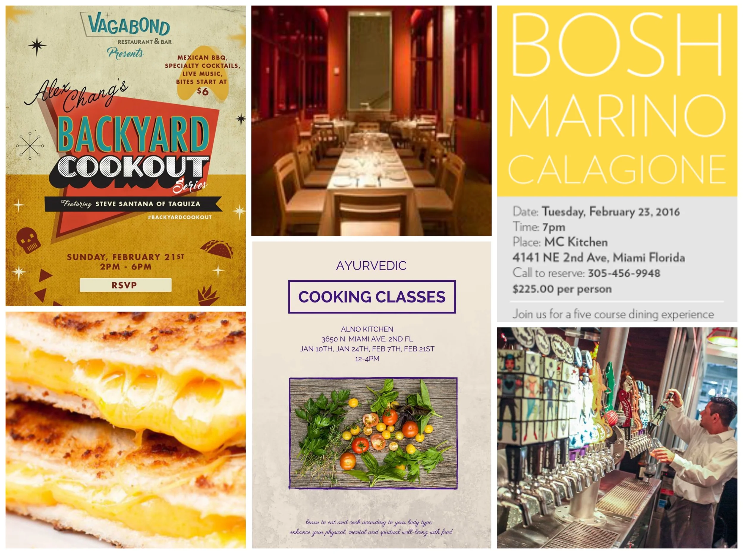 Weekly Nibble: SOBEWFF,  Bosh, Marino and Dogfish at MCKitchen, Ayurvedic Cooking, Trimbach dinner at dbBistro and more