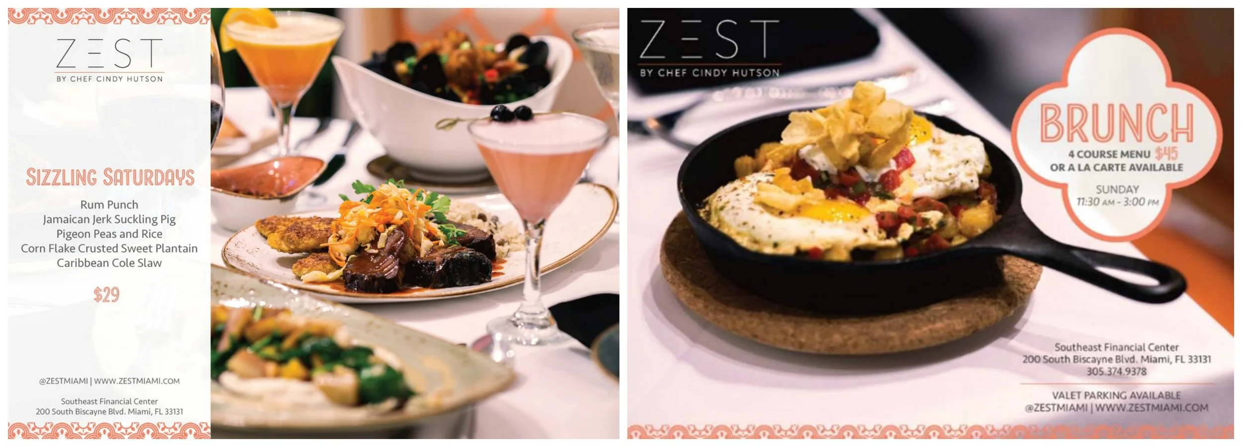 Weekends at Zest with Chef Cindy Hutson