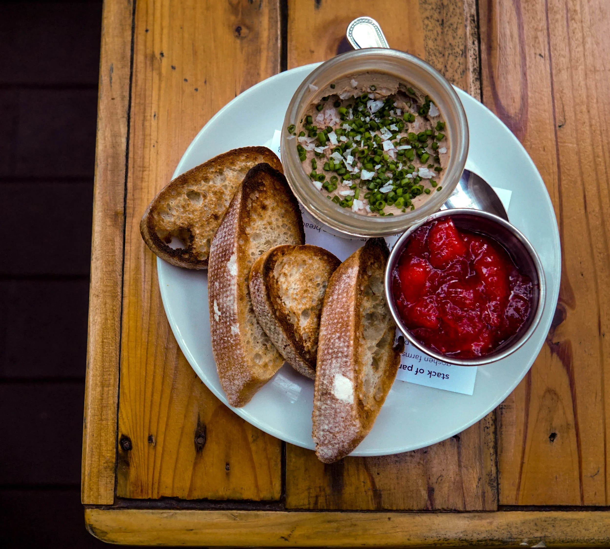 Ariete Chicken Liver Mousse with strawberry jam