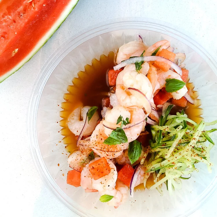 Summer Ceviche Recipe:  My Ceviche Shrimp & Watermelon Ceviche
