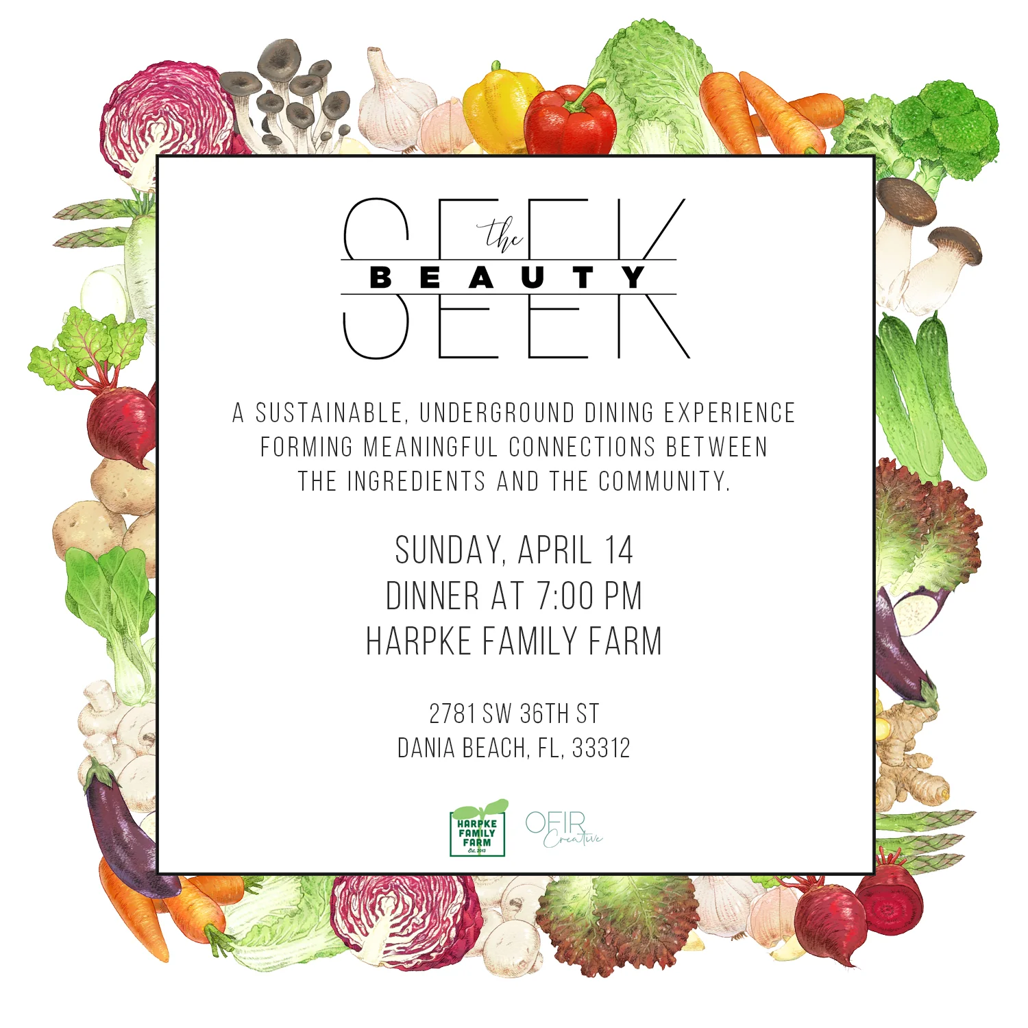 Seek The Beauty: A Sustainable Supper Club at Harpke Farm
