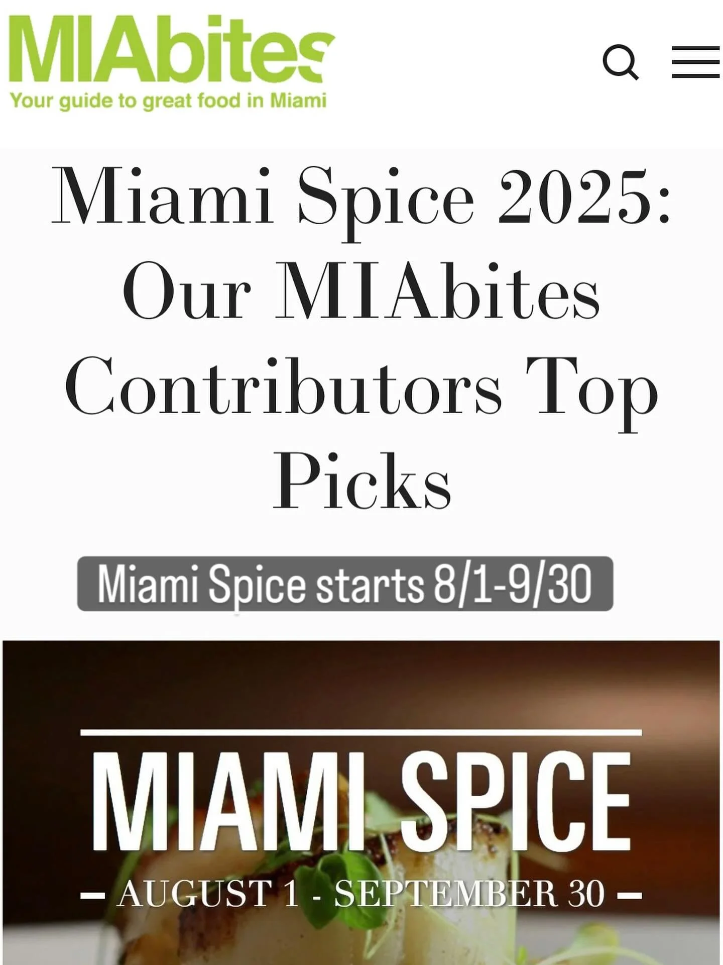 Can&rsquo;t wait?  Make your reservations for #MiamiSpice NOW! 
Two months of excellent dining at 300+ restaurants offering $35 brunch or lunch and $45 and $60 3 course meals.
#besttimeoftheyear to visit old favorites, try a new spot, experience a @m