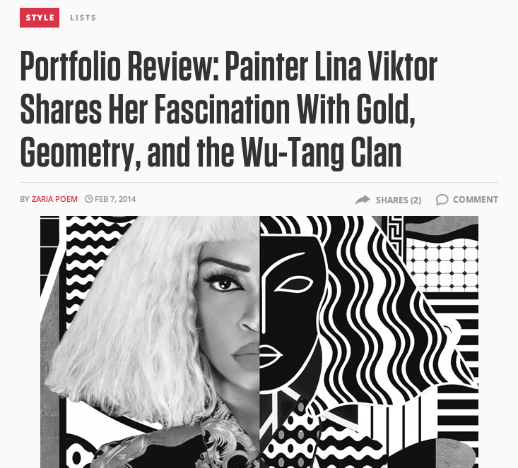 Portfolio Review of Painter Lina Viktor (Complex.com)
