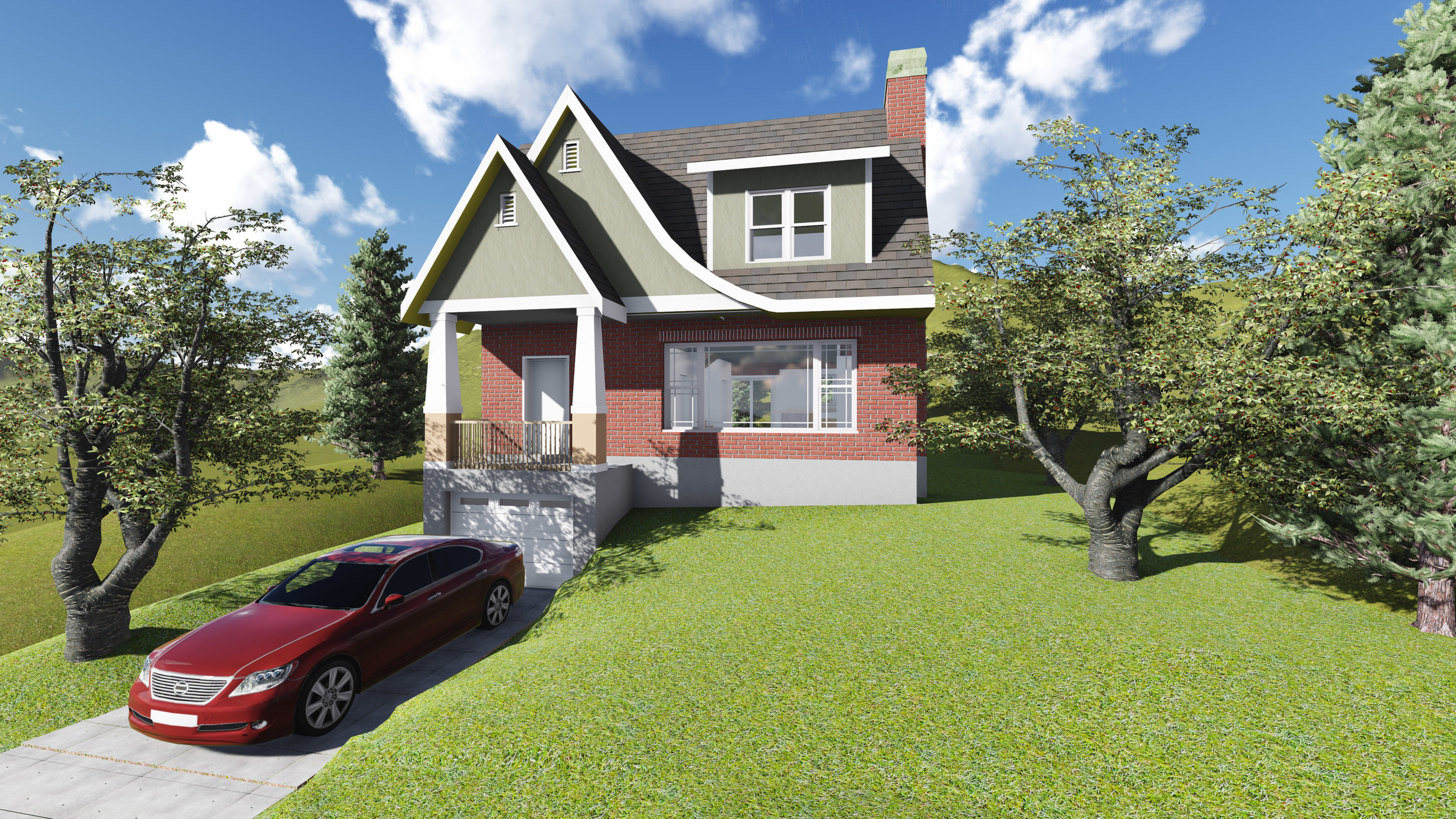 Currently in design, this is the proposed look for a second story addition of an existing century old house. In collaboration with Inhabit Design Build.