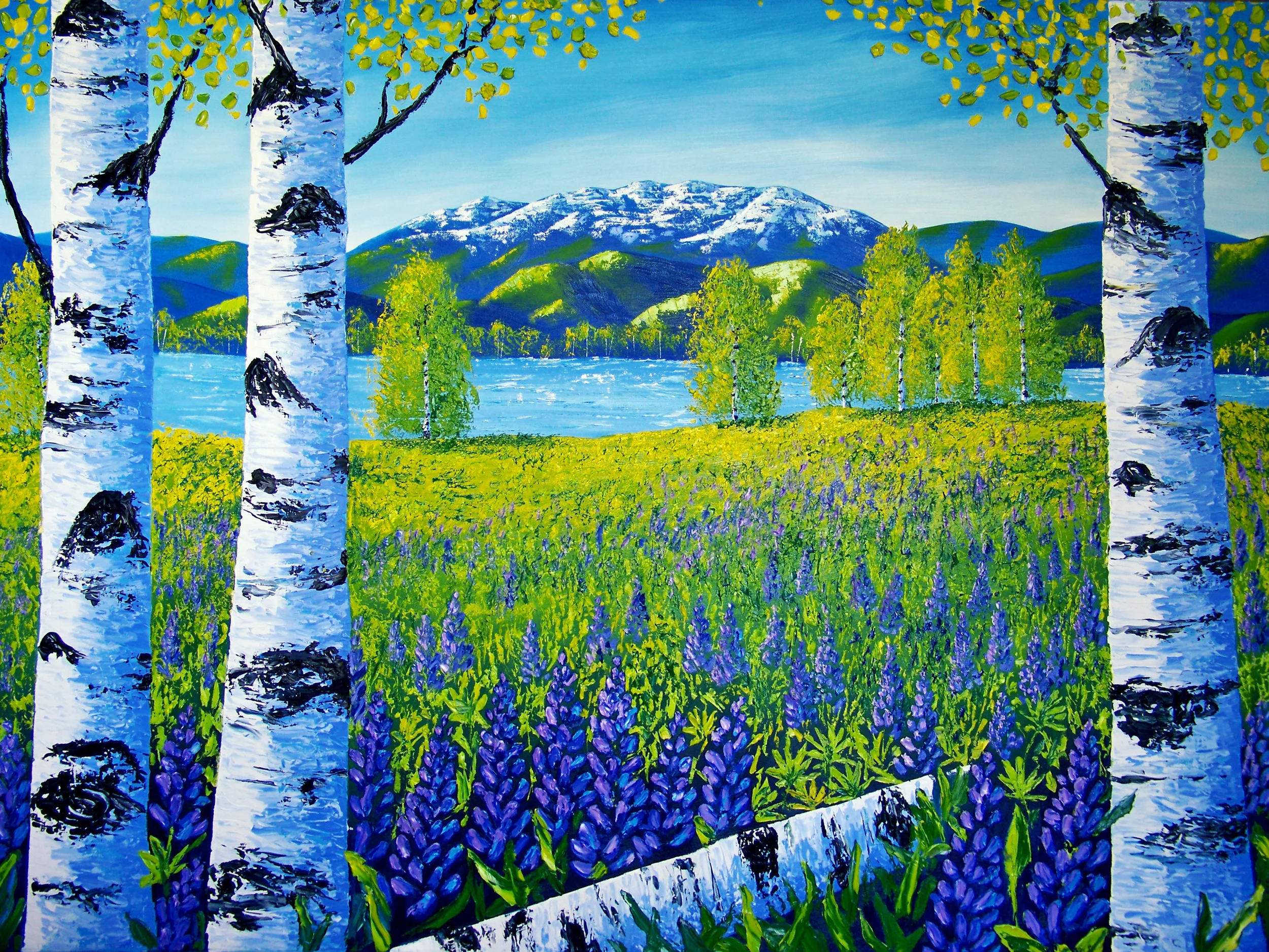 Aspen and Lupine