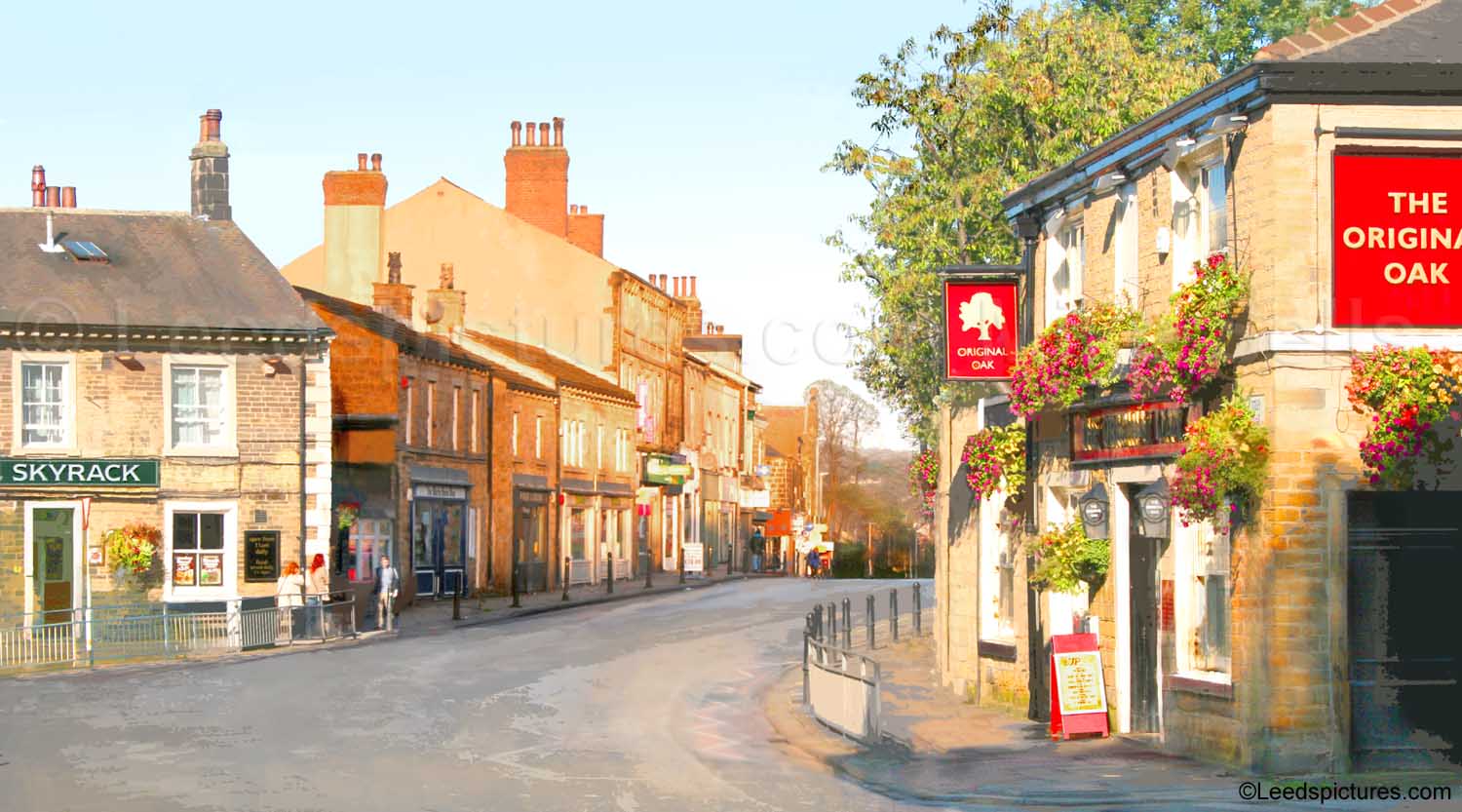 The Oak and the Skyrack pubs, Headingley T he famous two pubs and a few seconds quiet on the Otley Road 