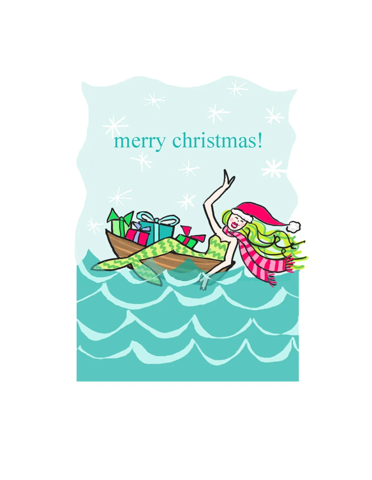 Mermaid Xmas boat 1 (merry xmas).jpg
