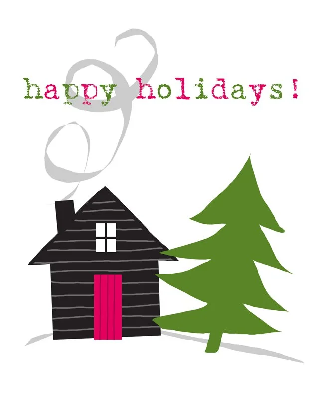 cabin greeting card (happy holidays).jpg