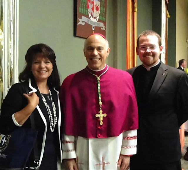 Kathleen & Seminarian Tim Donavon at Archbishop Salvatore Cordileone’s Installation in San Francisco, CA