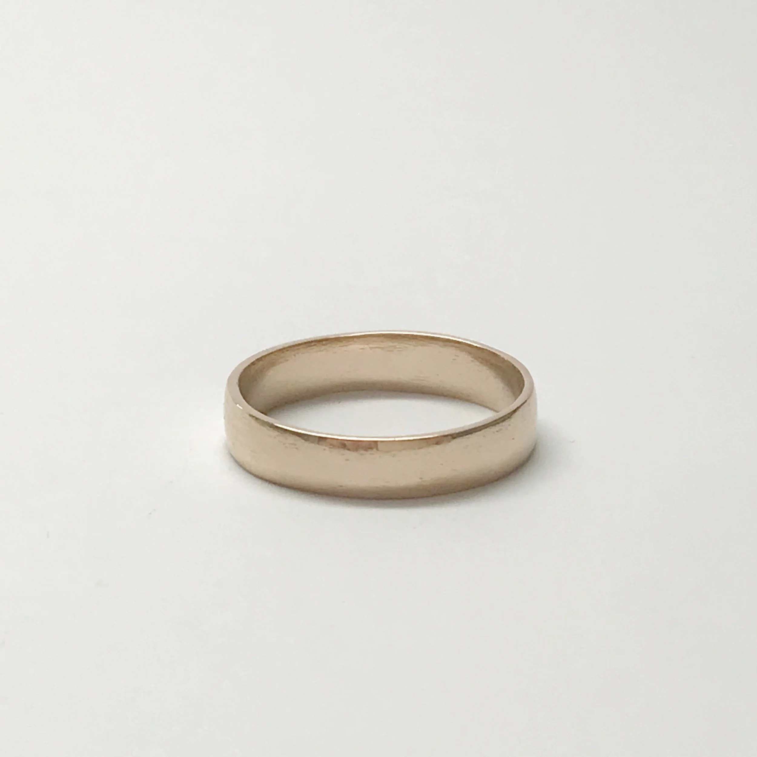 hand made gold wedding band